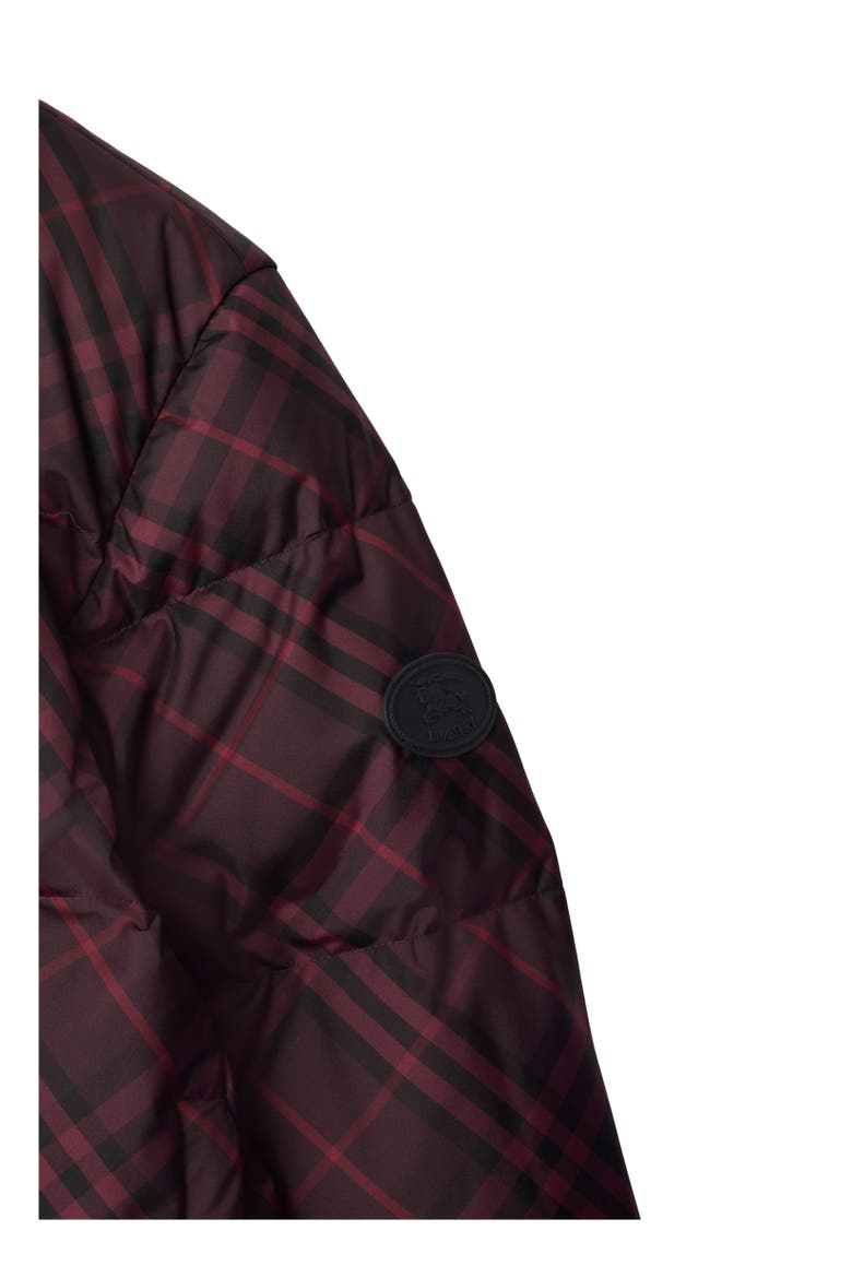 Check Ambleside Puffer Jacket, Alternate, color, Wine red