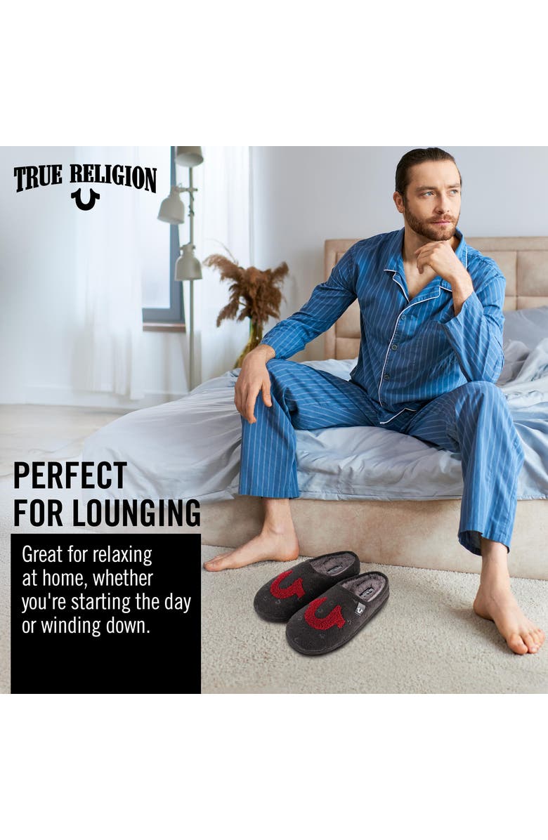 True Religion Indoor House Slippers, Alternate, color,