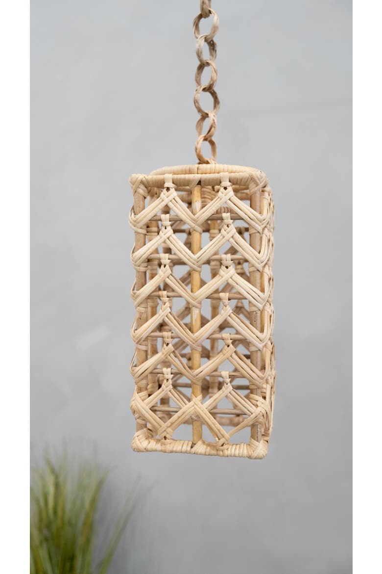 Rectangular Jaali Lamp Shade, Alternate, color, Natural