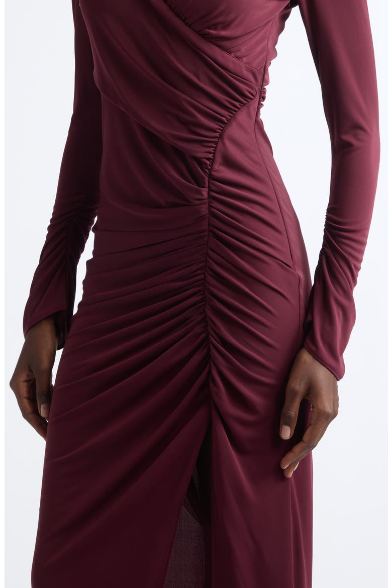 Fabia Long Sleeve Dress, Alternate, color, BLACK CHERRY