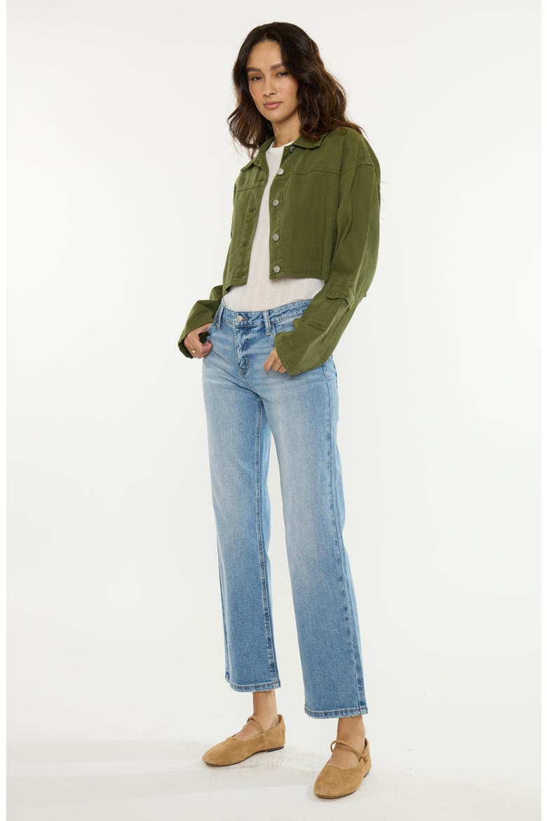 Matilda Essentials Mid Rise True Straight Jeans, Alternate, color, Medium Wash
