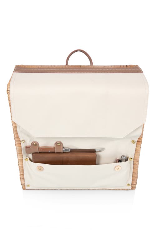 Picnic Time Corsica Wine & Cheese Picnic Basket In Beige
