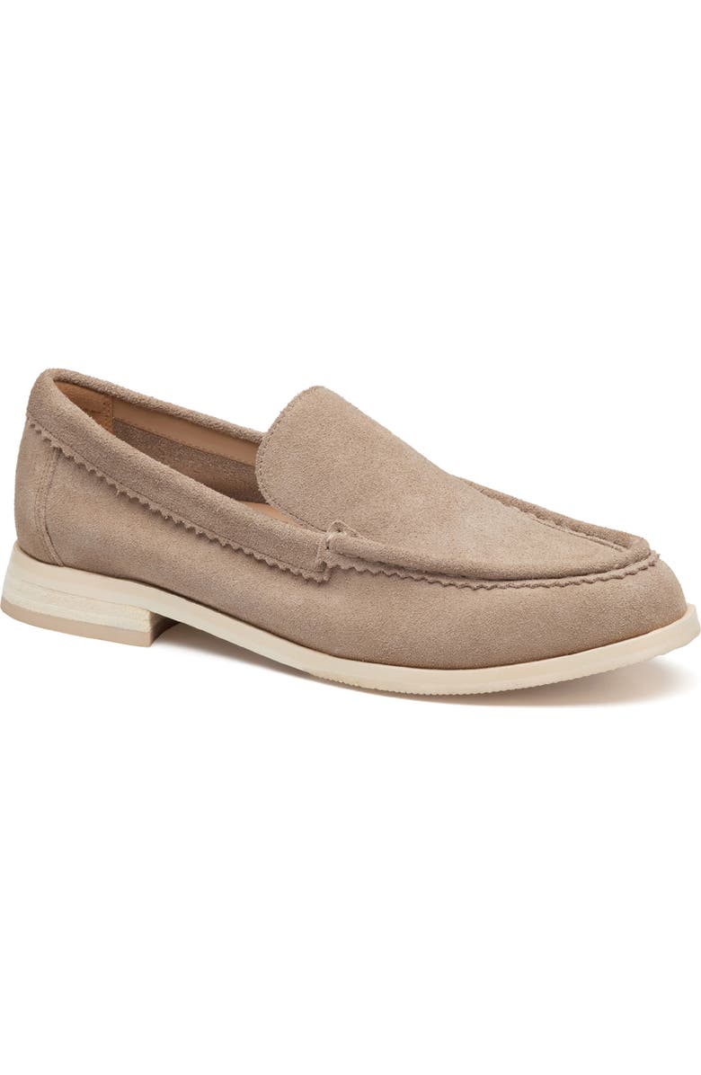 Johnston & Murphy Gillian Suede Loafer, Main, color, Taupe Suede