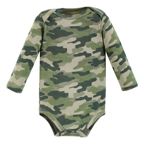 Hudson Baby Cotton Long-sleeve Bodysuits 3-pack In Multi