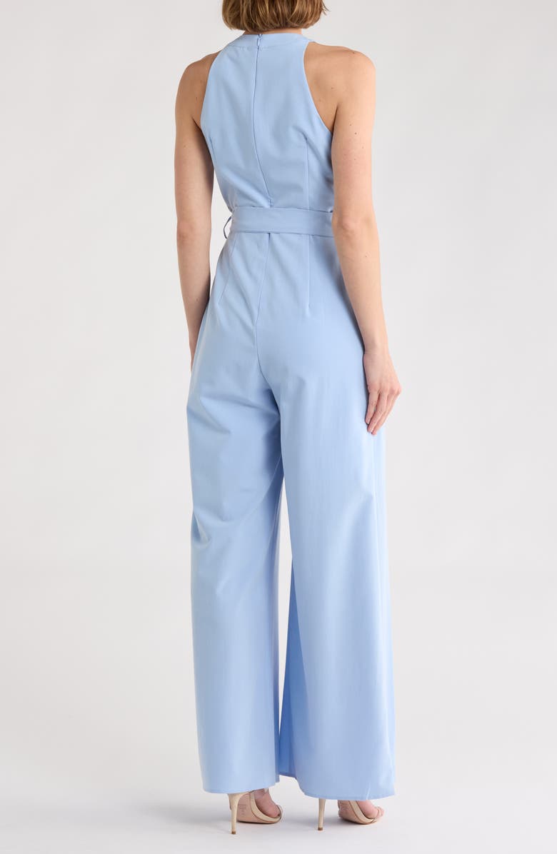 AREA STARS Ronson Halter Jumpsuit, Alternate, color, Light Blue