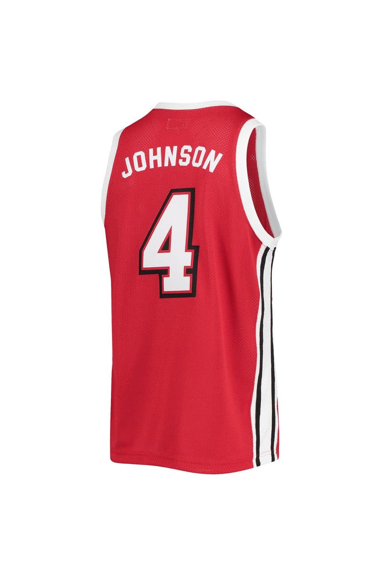 Men's Original Retro Brand Larry Johnson Red UNLV Rebels Commemorative Classic Basketball Jersey, Alternate, color, Red