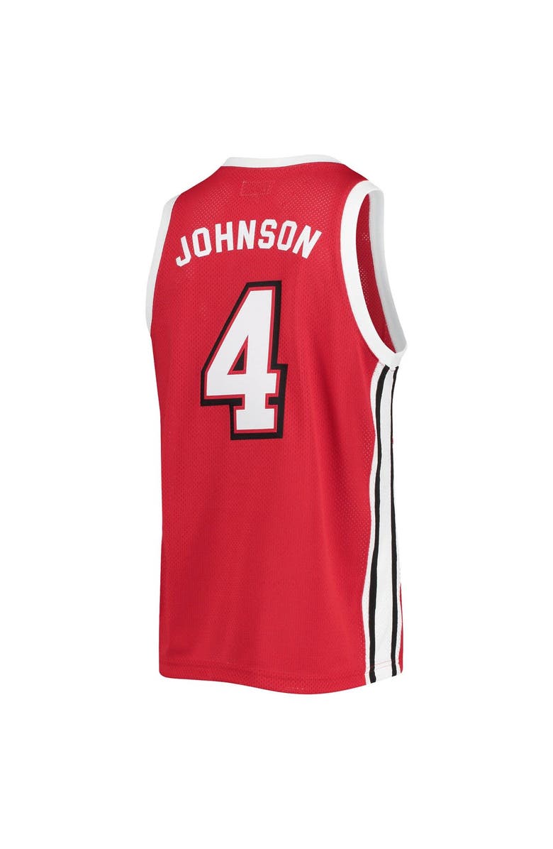 Retro Brand Men's Original Retro Brand Larry Johnson Red UNLV Rebels Commemorative Classic Basketball Jersey, Alternate, color,