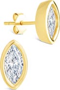 Sterling Forever Marquise-Cut Cubic Zirconia Stud Earrings