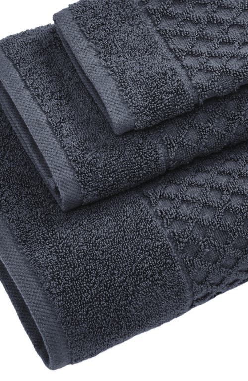 Woven & Weft Diamond 2-pack Bath Towel Set In Blue