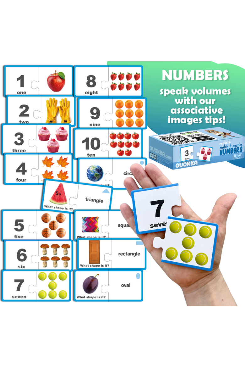 Matching Jigsaw Puzzle 5-Pack Set for Toddlers, Alternate, color, Matching Games