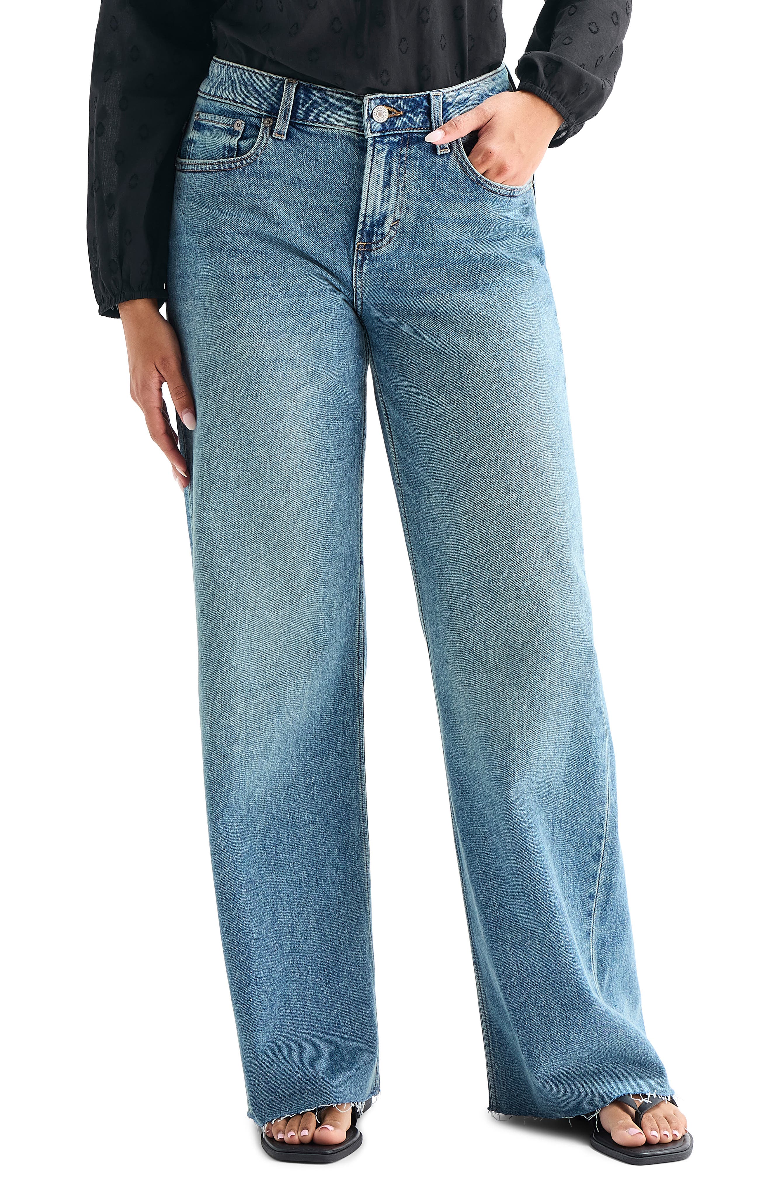 Lucky Brand Baggy Wide Leg Jeans