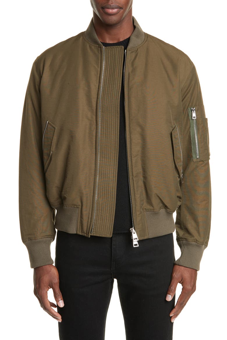 Bomber Flight Jacket, Main, color, ARMY