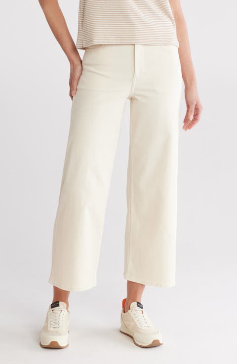 Annie High Waist Crop Wide Leg Jeans