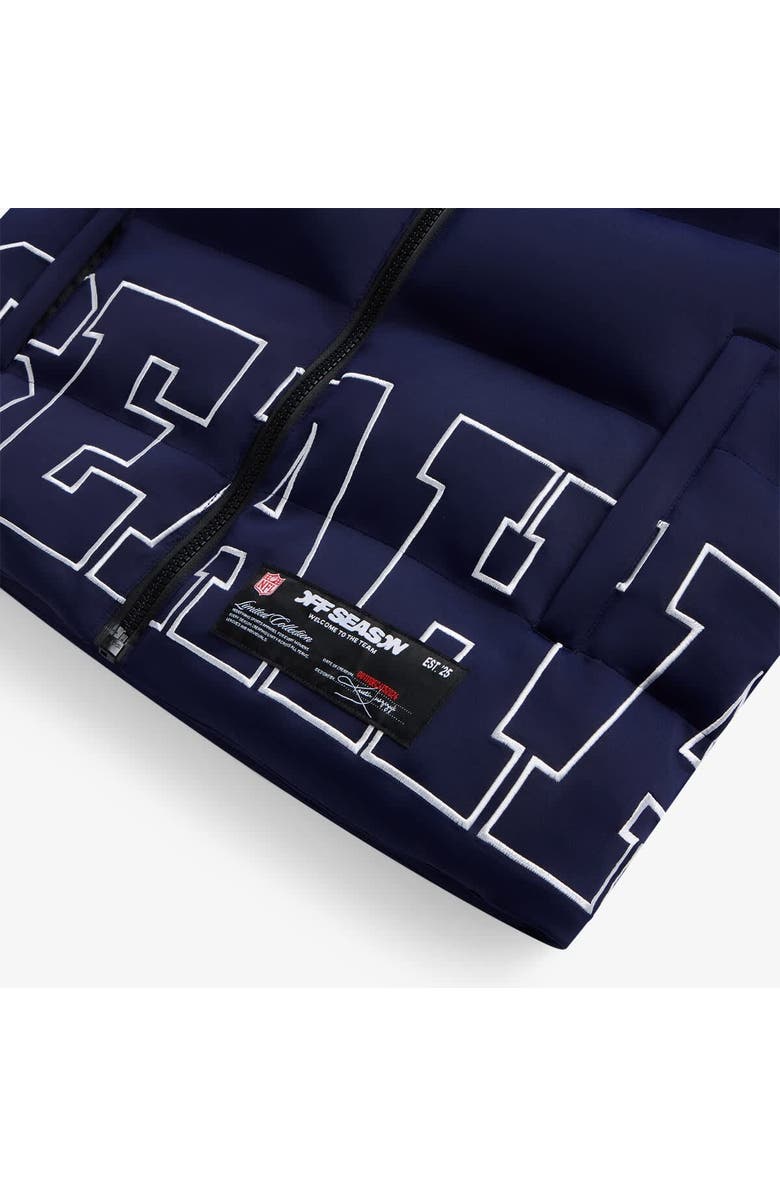 Off Season Unisex College Navy Seattle Seahawks Team Puffer Vest, Alternate, color, College Navy