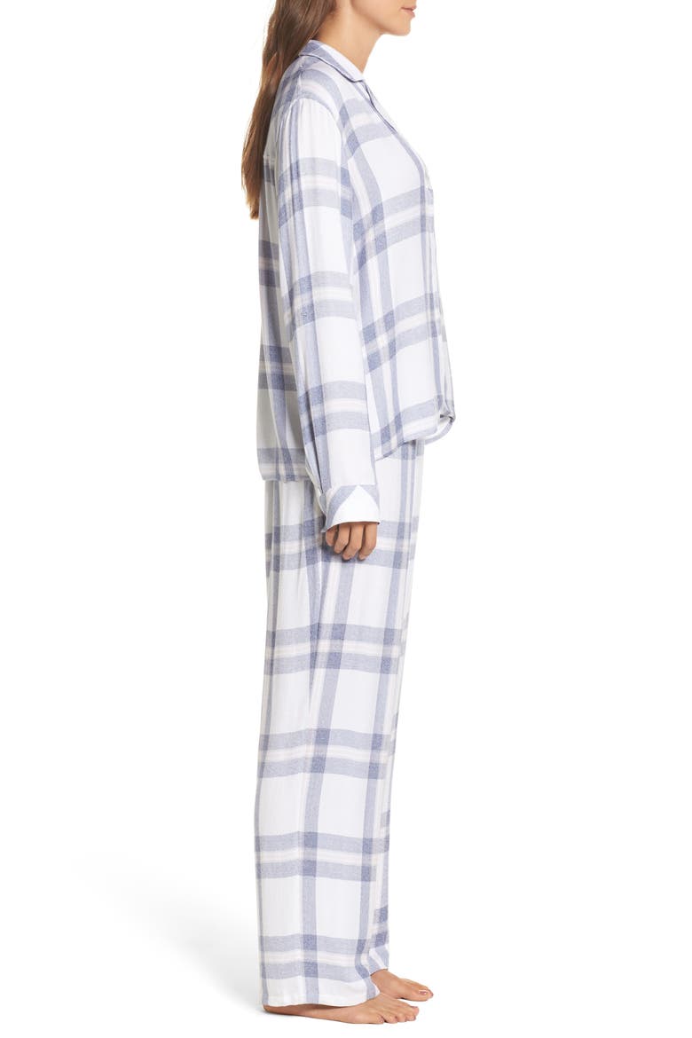 Plaid Pajamas, Alternate, color, WHITE/ CHAMBRAY/ PETAL