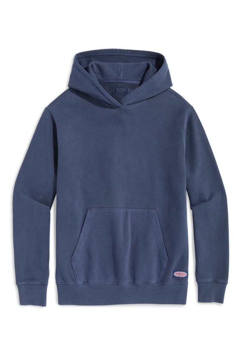 Cotton French Terry Hoodie, Alternate, color, BLUE MIRAGE