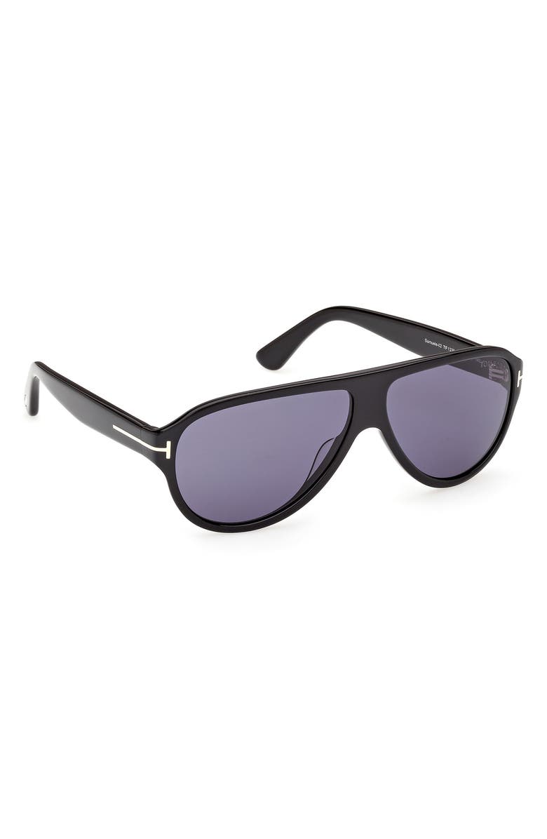 TOM FORD 61mm Pilot Sunglasses, Alternate, color, 