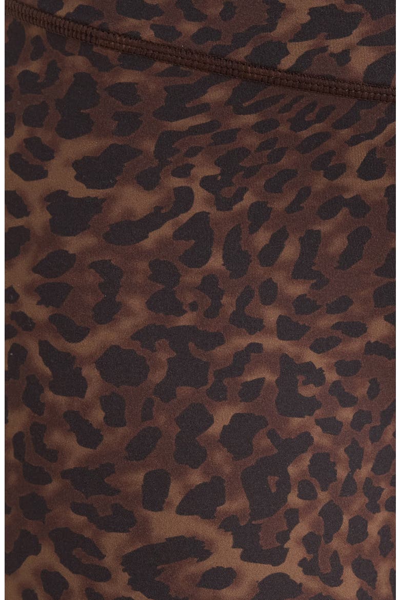 Cloud Leopard Print Bike Shorts, Alternate, color, CARIBOU LEOPARD