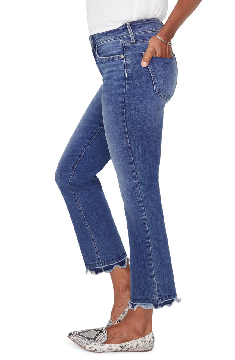 NYDJ Marilyn Chewed Hem Ankle Jeans, Alternate, color, 