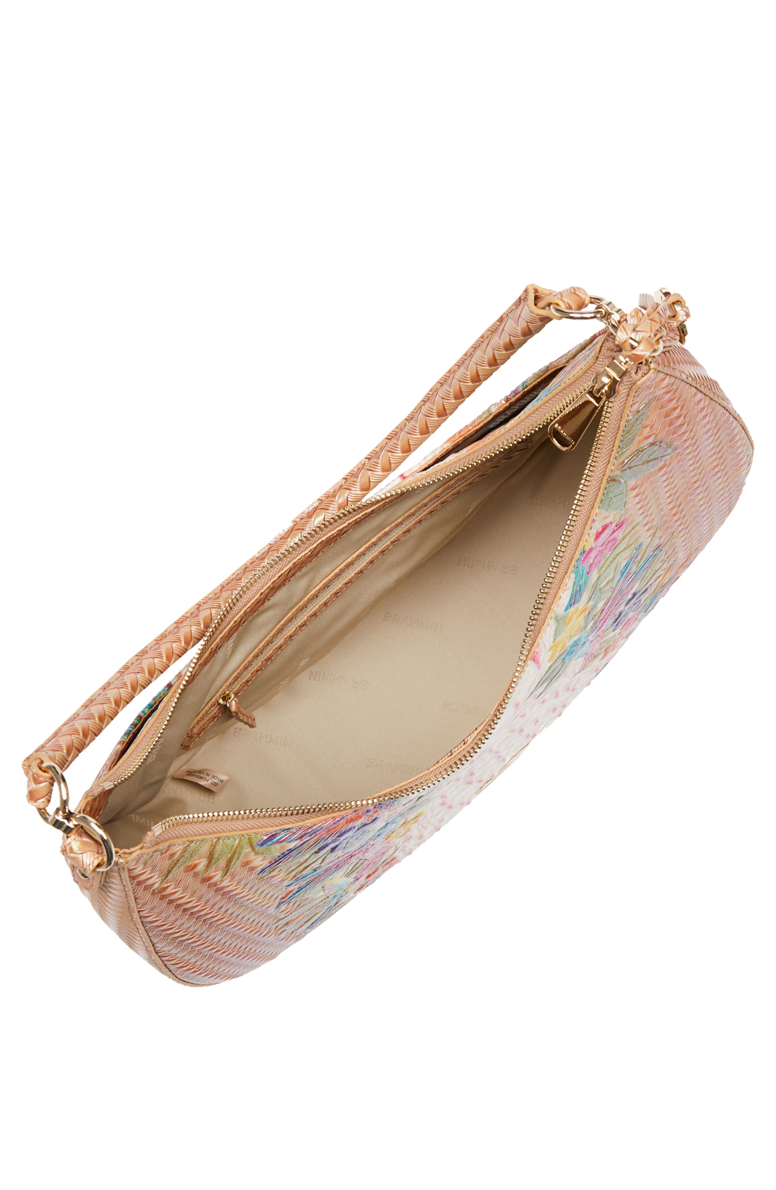 Brahmin Bekka Embossed Leather Shoulder Bag, Alternate, color, 