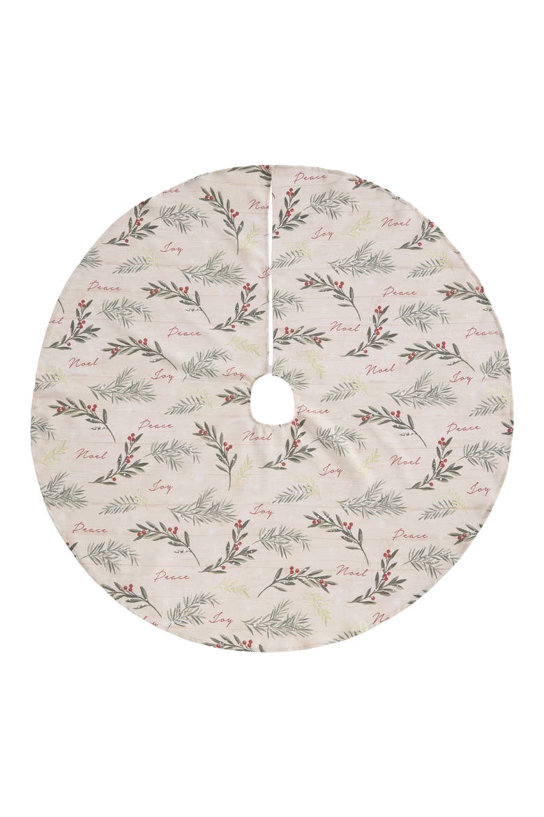 Holiday Tree Trimmings Tree Skirt, Multicolor - 48" Round, Main, color, Multicolor