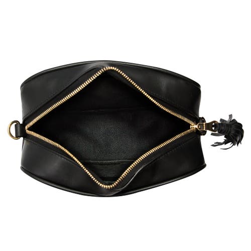 The Artisan & Company Mini Quilted Leather Camera Bag In Black
