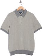 Brooks Brothers Herringbone Short Sleeve Knit Polo