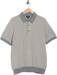 Brooks Brothers Herringbone Short Sleeve Knit Polo