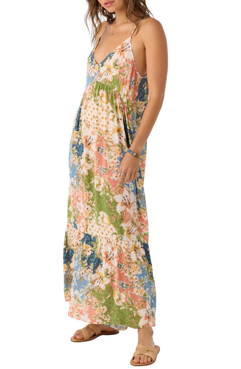 O'Neill Anica Floral Maxi Dress, Alternate, color, 