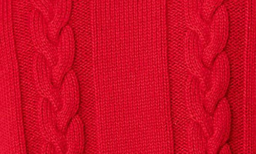 Shop Edikted Acacia Oversize Cotton Cable Sweater In Red
