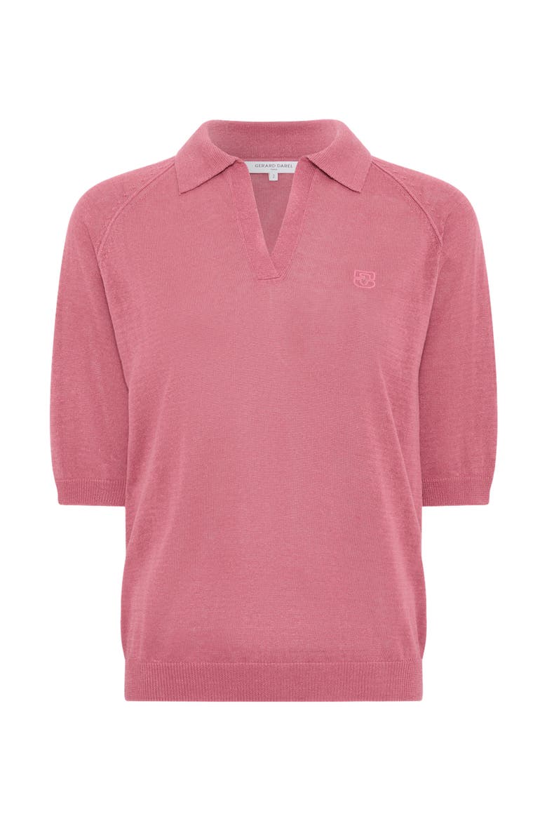 Loula Polo Collar Jumper, Alternate, color, Rosewood