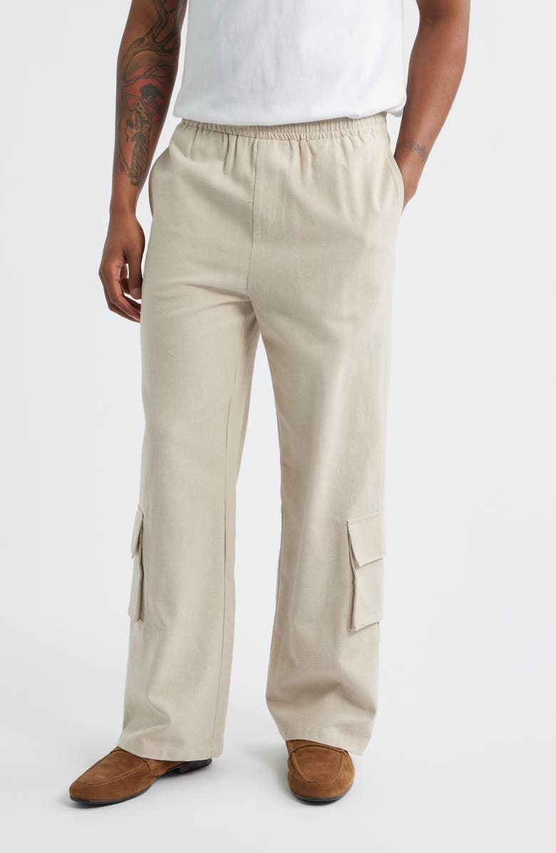 KROST Breezy Wide Leg Cotton Canvas Cargo Pants, Main, color, 