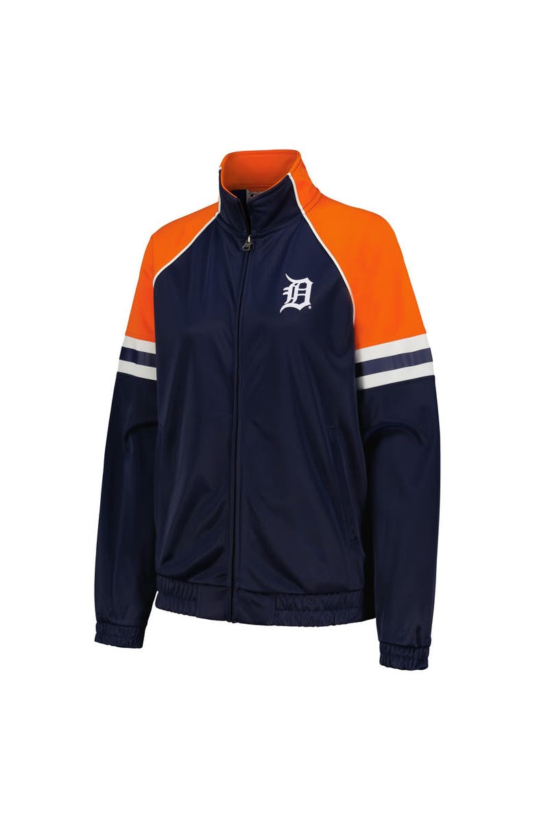 G-III 4HER BY CARL BANKS Women's G-III 4Her by Carl Banks Navy Detroit Tigers First Place Raglan Full-Zip Track Jacket, Alternate, color, 