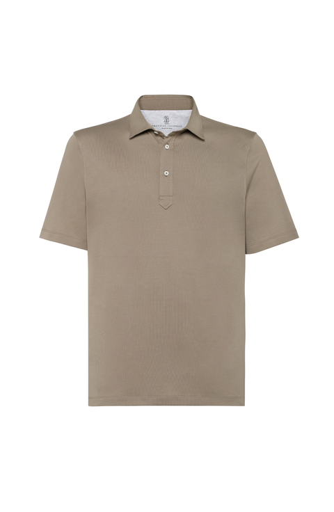 Polo with shirt collar