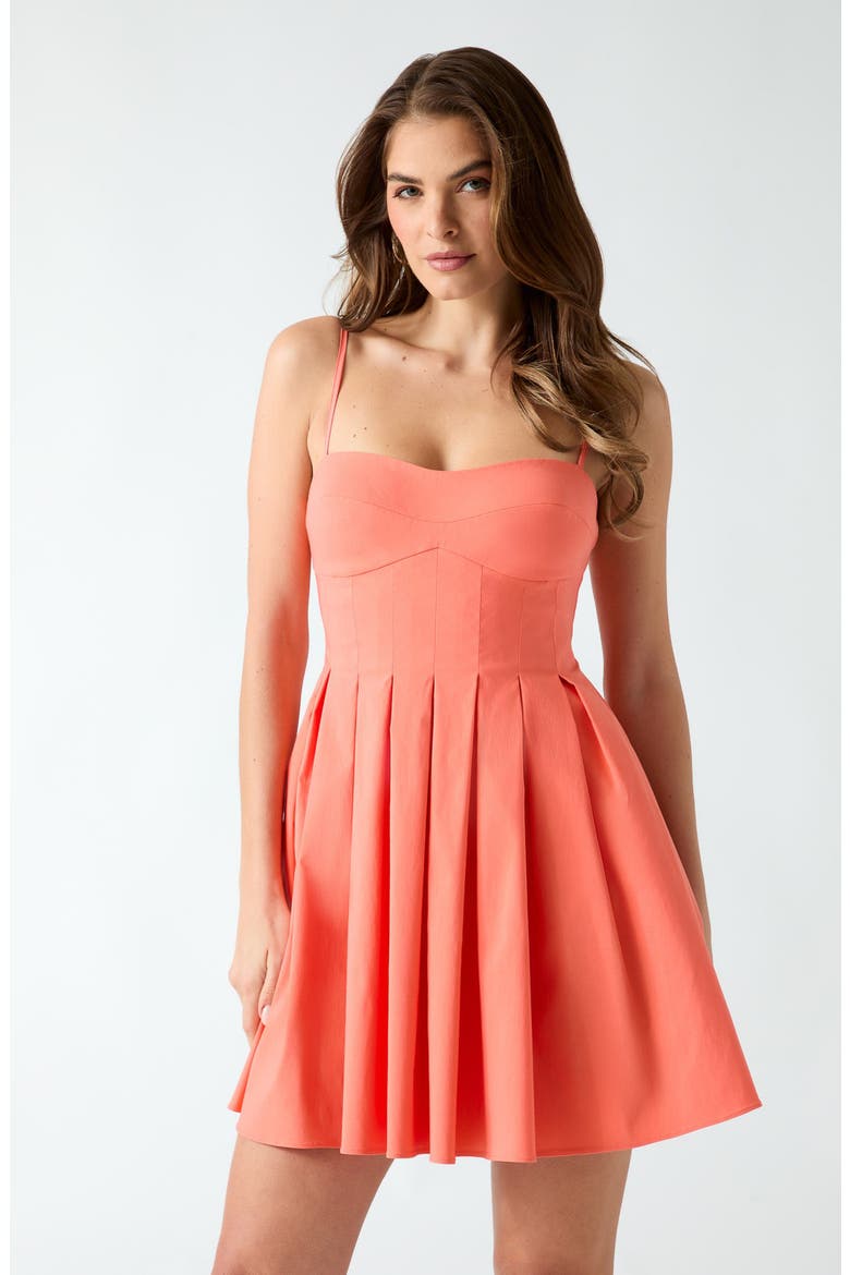 Bria Minidress, Alternate, color, MEDIUM CORAL