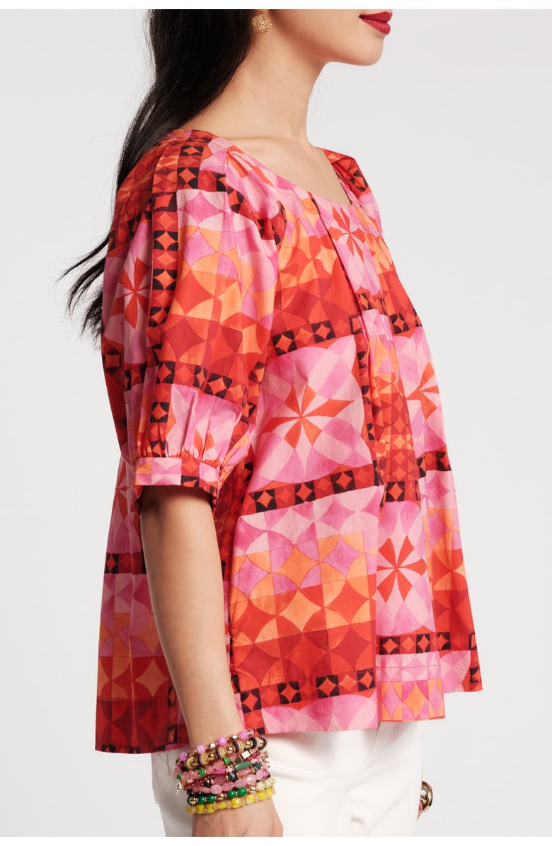 Frances Valentine Zonda Mosaic Top, Alternate, color, Pink/Multi