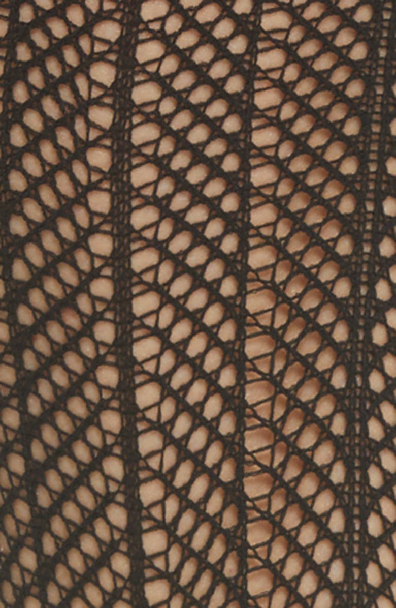 Swedish Stockings Astrid & Doris Knee High Fishnet Socks, Alternate, color, Black