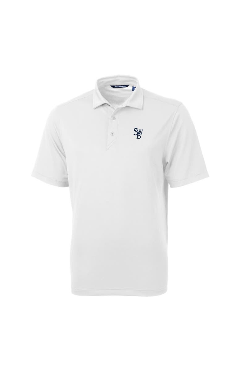 Cutter & Buck Men's Cutter & Buck White Scranton Wilkes-Barre RailRiders Virtue Eco Pique Recycled Polo, Alternate, color, 