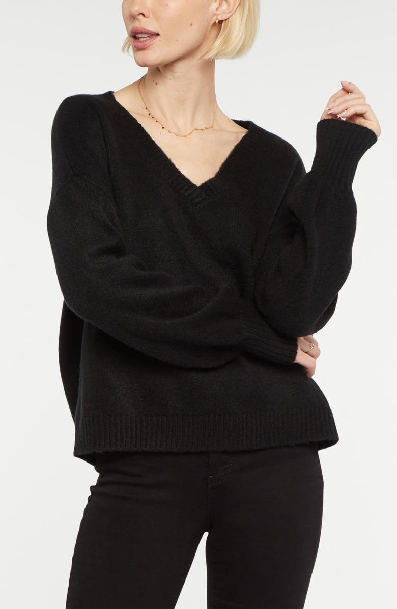 NYDJ V-Neck Sweater, Alternate, color, 