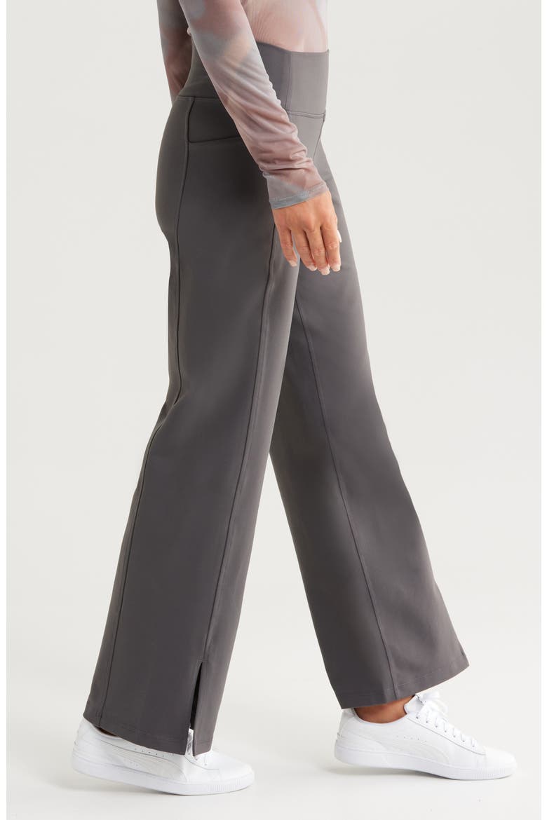 Zelfit High Waist Wide Leg Pocket Pants, Alternate, color, GREY FORGED