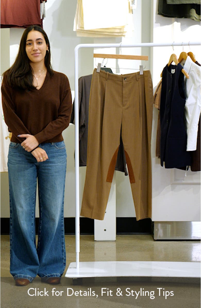 Suede Trim Jodhpur Pants, sales video thumbnail