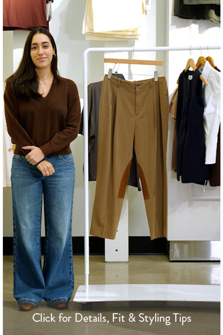 Suede Trim Jodhpur Pants video