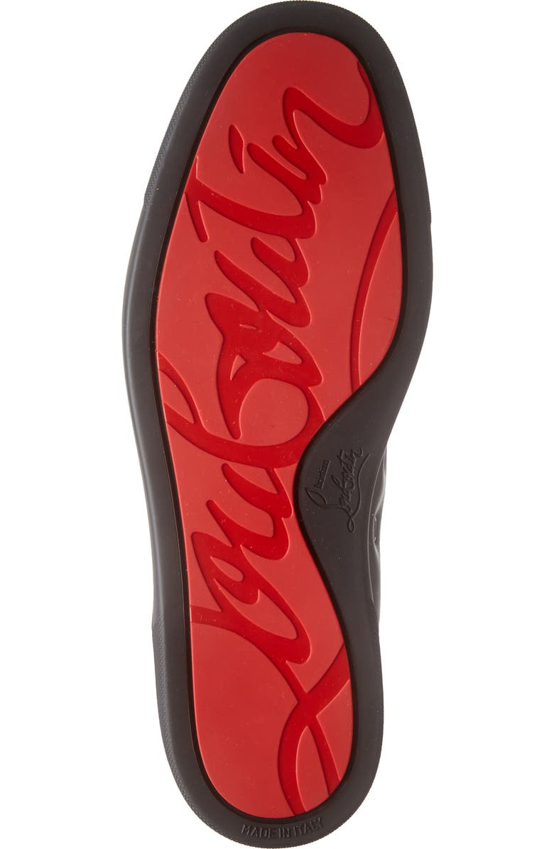 Christian Louboutin Lou Spikes High Top Sneaker, Alternate, color, Black