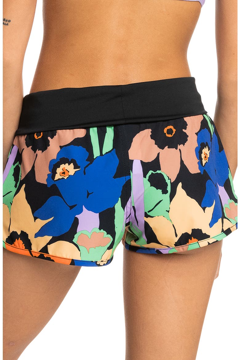 Endless Summer Woven Cover-Up Shorts, Alternate, color, ANTHRACITE FLOWER JA