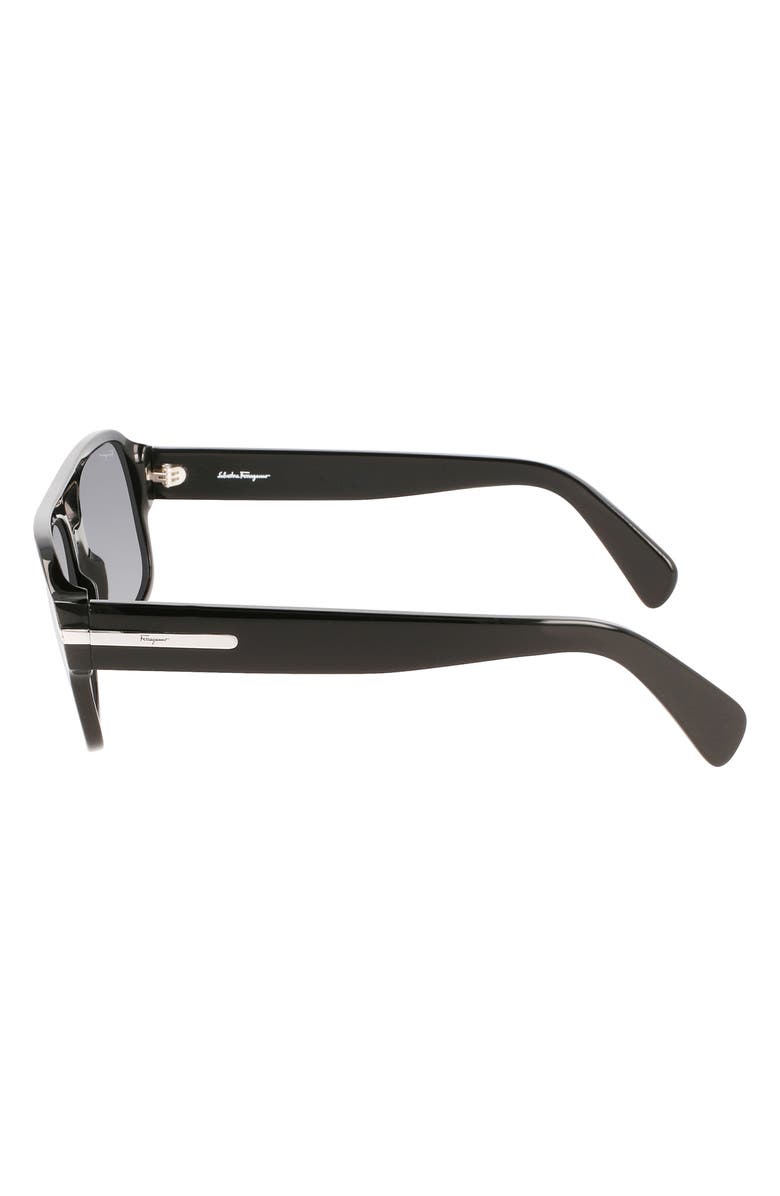 FERRAGAMO 58mm Navigator Sunglasses, Alternate, color, 