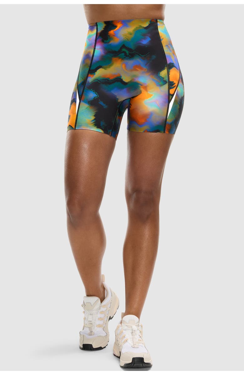Peloton Printed PaceForm 5" Airated Run Short, Main, color, Heatmap Print