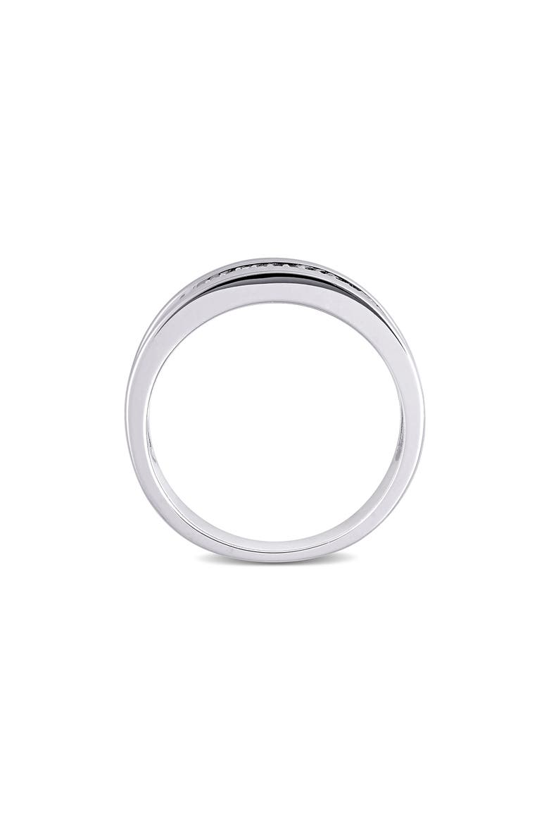 Men's Diamond Band Ring, Alternate, color, SILVER
