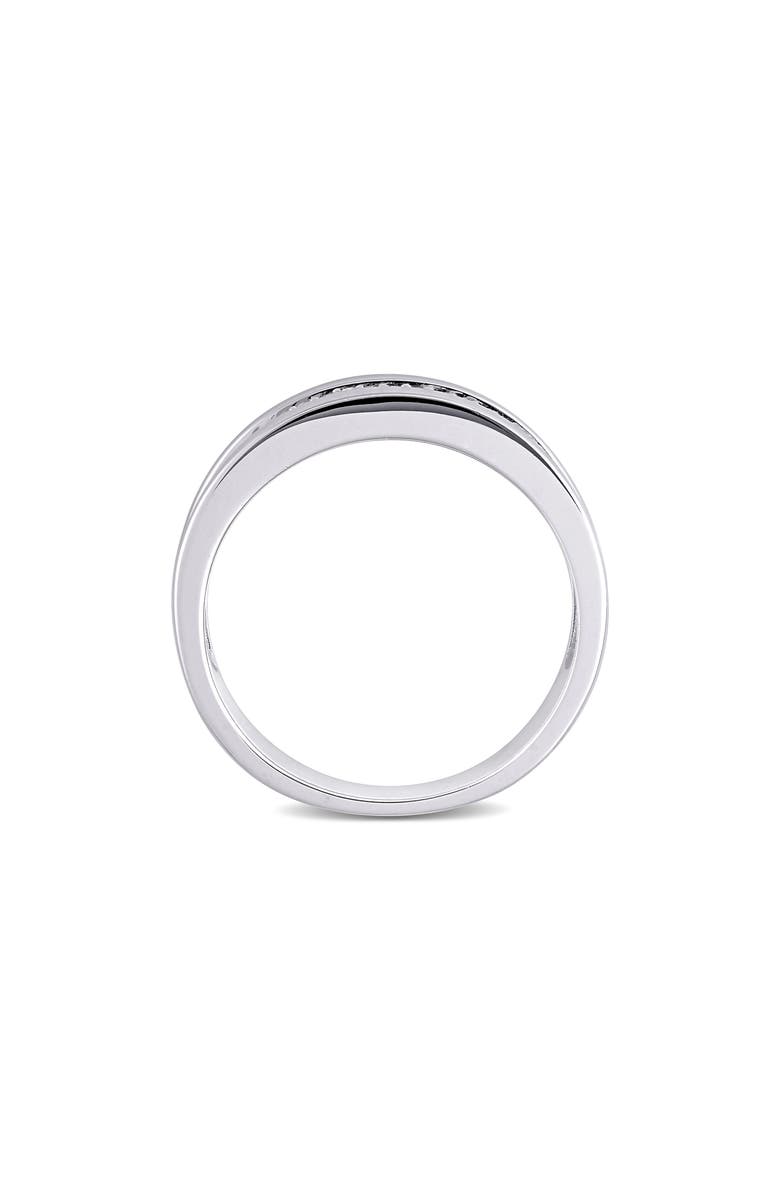 DELMAR Men's Diamond Band Ring, Alternate, color, Silver