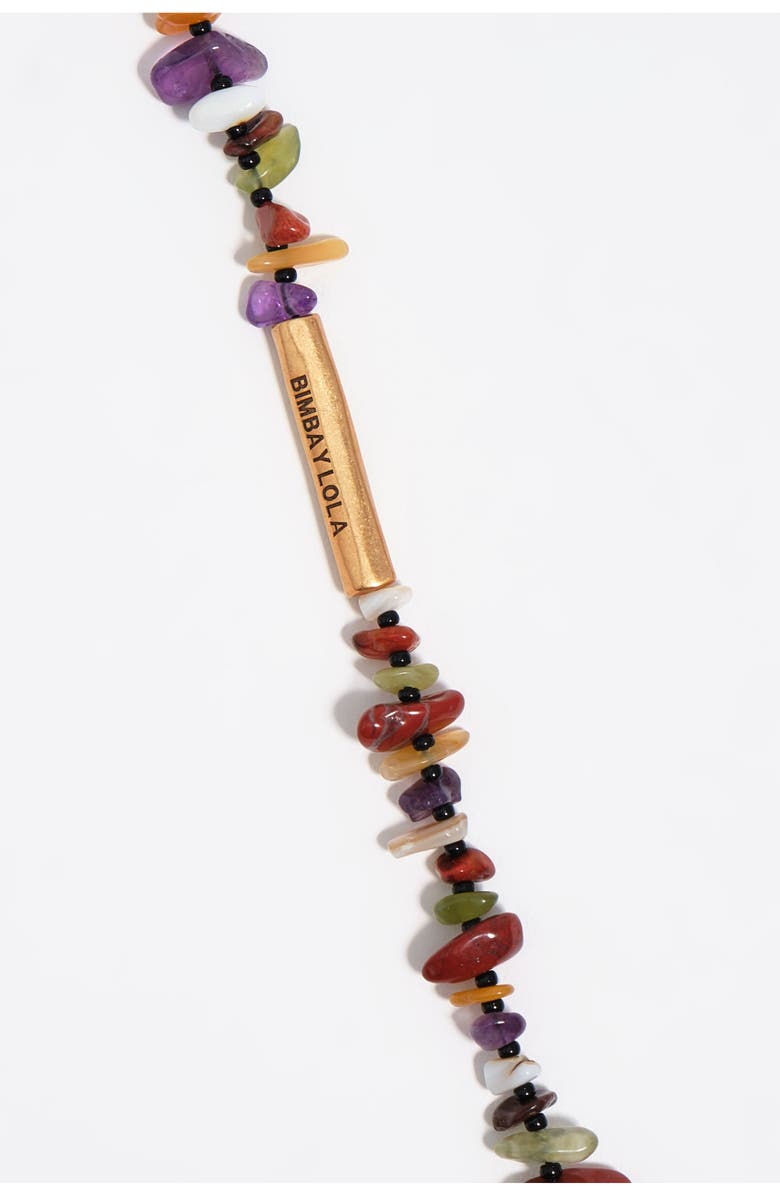 Bimba y Lola Matte Stones Pendant, Alternate, color, Burnt Orange