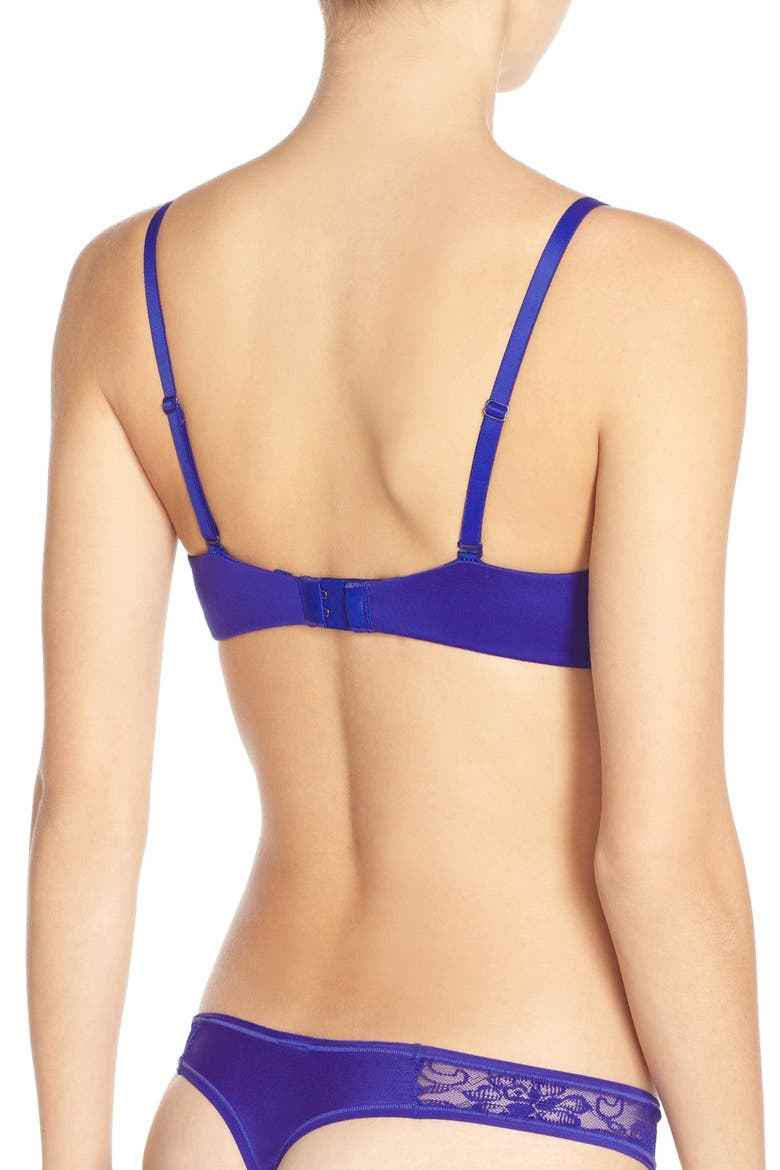 'Forever Perfect' Push-Up Bra, Alternate, color, GONZO BLUE